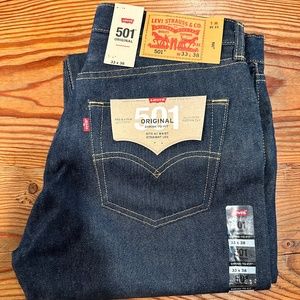 Levi 501 Original Shrink To Fit 33x38